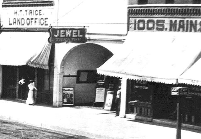 Front of 1005 Main, Jewel Theatre and H.T. Trice Land Office